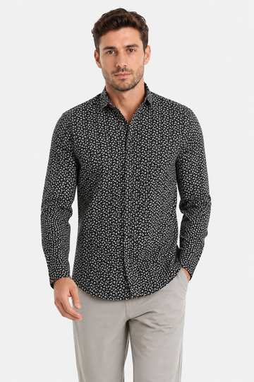 Buttons Down Pineapple Long Sleeves Shirt – Olive