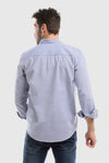 Accent Plain Buttoned Down Long Sleeves Shirt