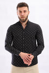 Fireworks Short Sleeves Buttoned Shirt - Black