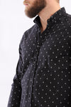 Fireworks Short Sleeves Buttoned Shirt - Black