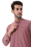 Modish Mandarin Collar Button Down Shirt