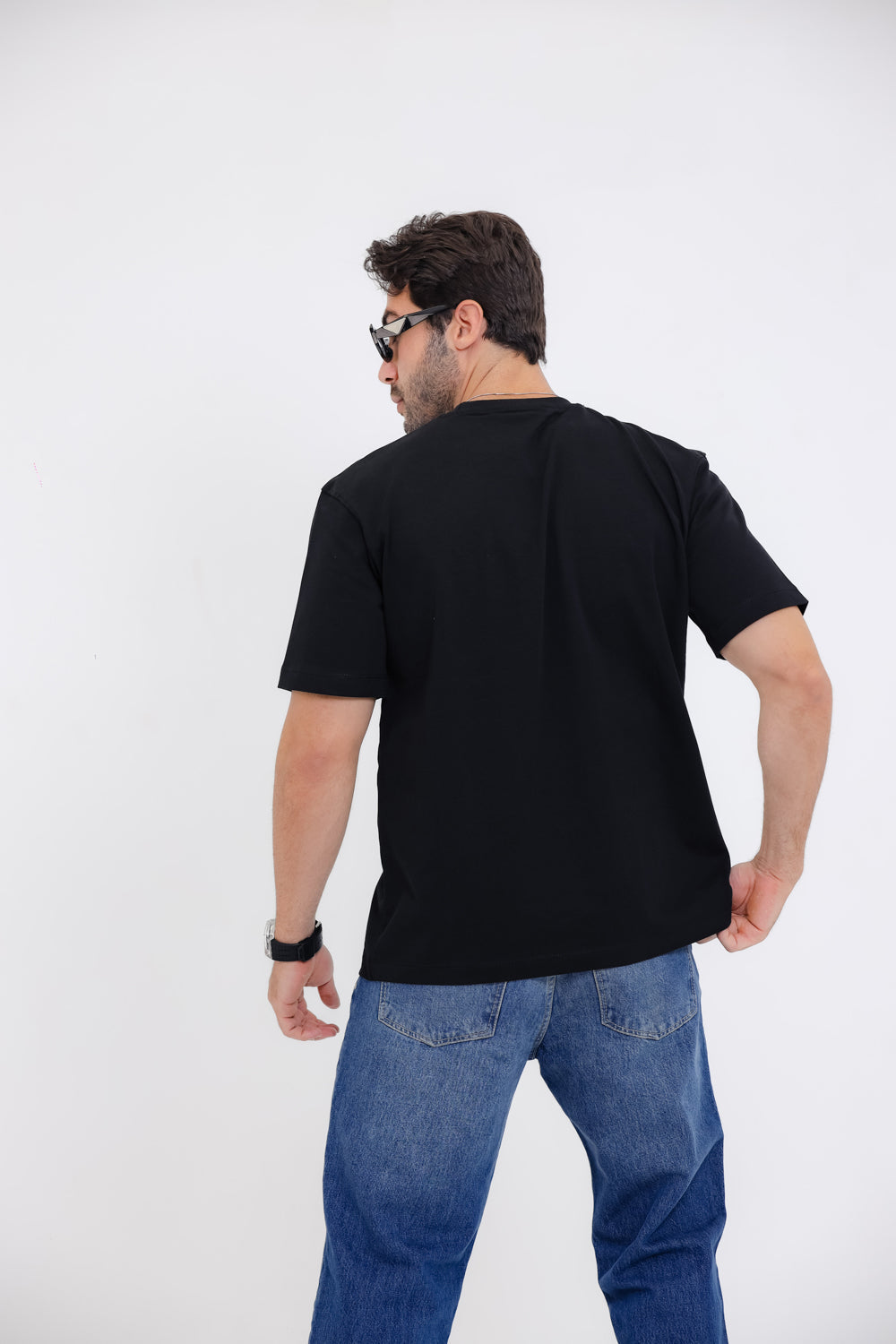 "GOOD THINGS ARE COMING."Printed Short Sleeves Black T-Shirt