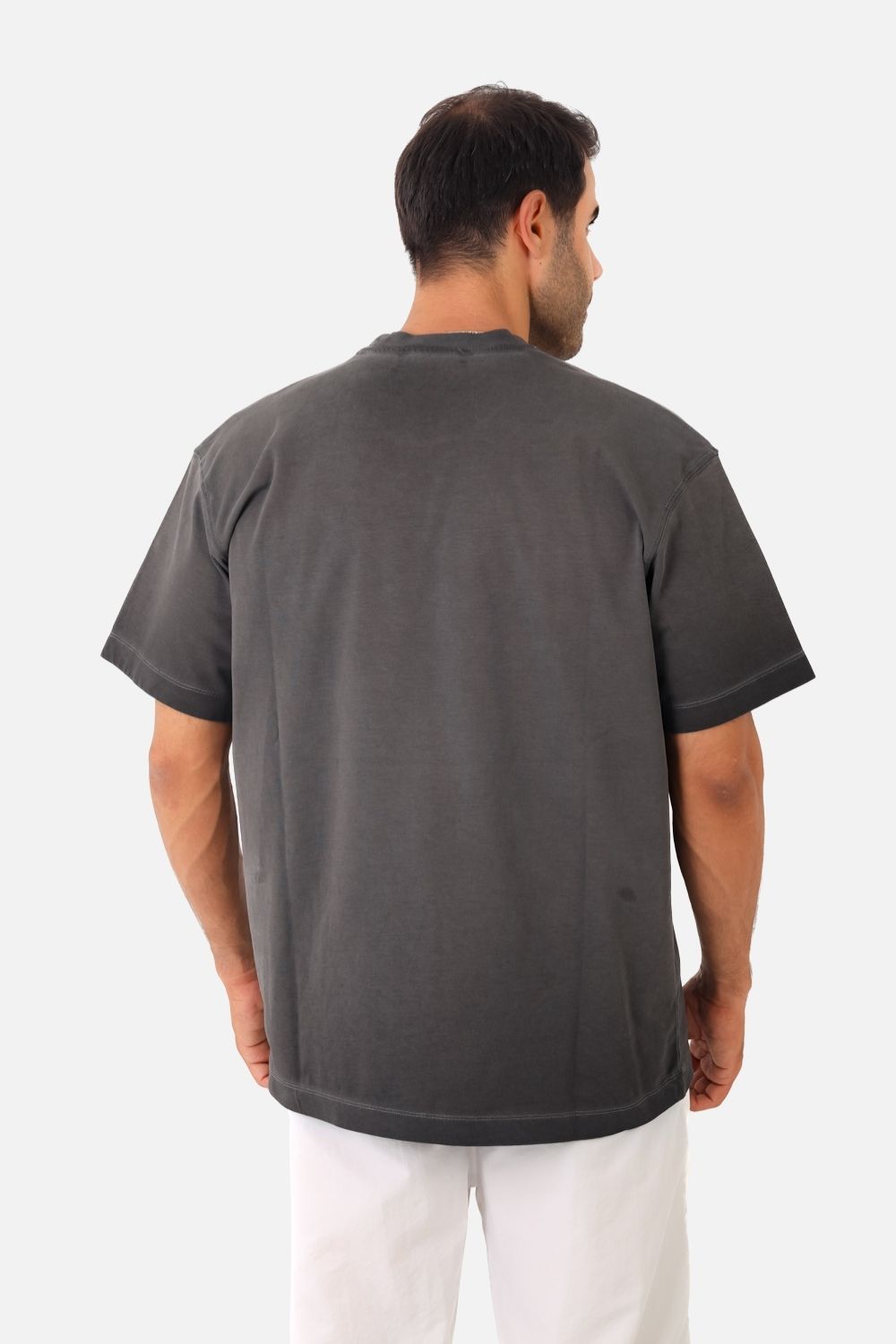 Comfy Round Neck T-shirt - Grey