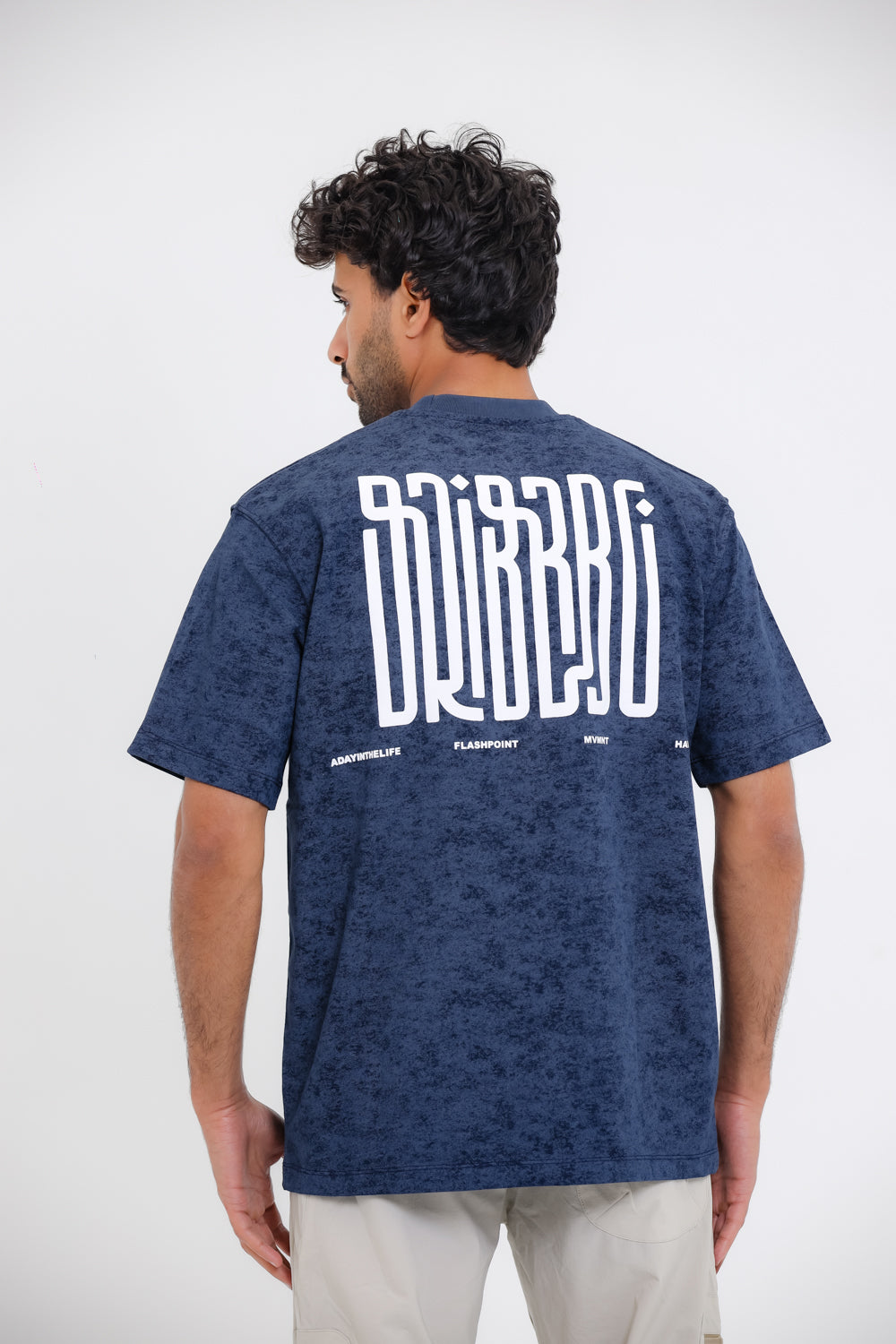 Comfy Round Neck T-shirt - navy