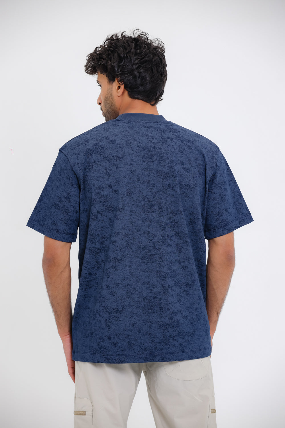 Comfy Round Neck T-shirt - navy