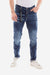 Front Scratch Wah Out Casual Jeans - Dark Blue