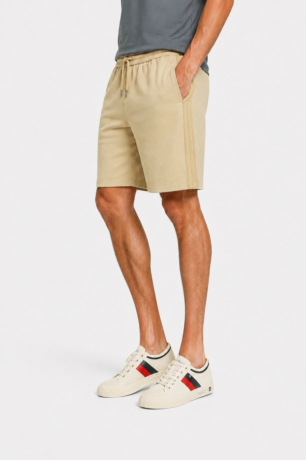 Side Pockets Summer Short With Drawstring