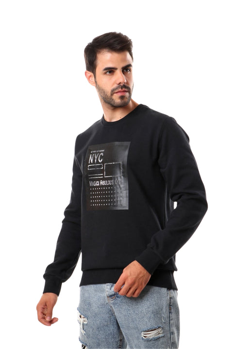 Fashionable Front Printed Full Sleeves Sweatshirt