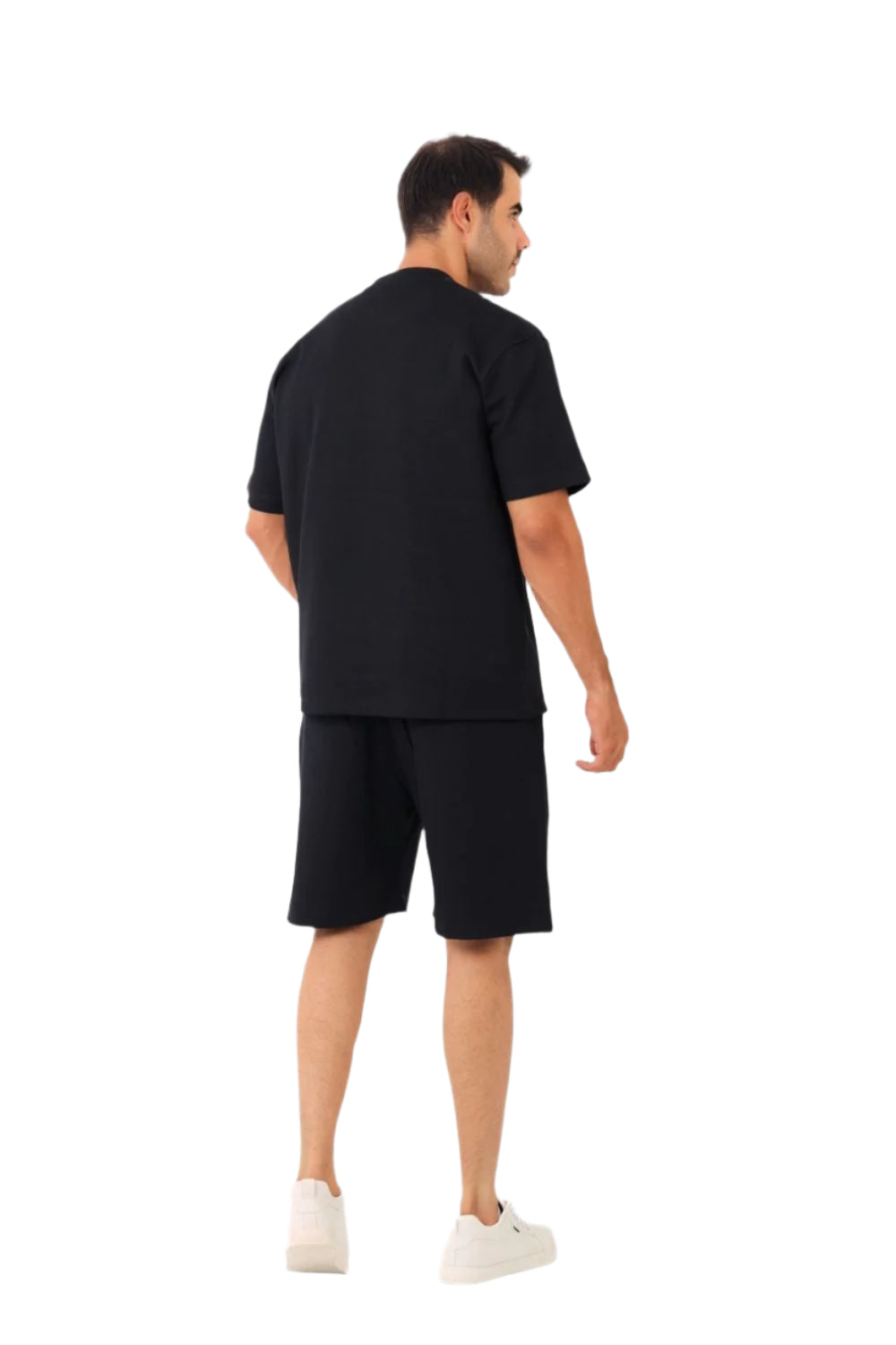 Slip On Pique Heather "Black" Printed Pajama