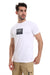 "White Rabbit" Stitched Patch Black T-Shirt