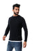 Knitted Acrylic Round Neck Pullover – Black