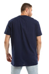 Slip On Standard Fit Summer T-Shirt - Navy Blue