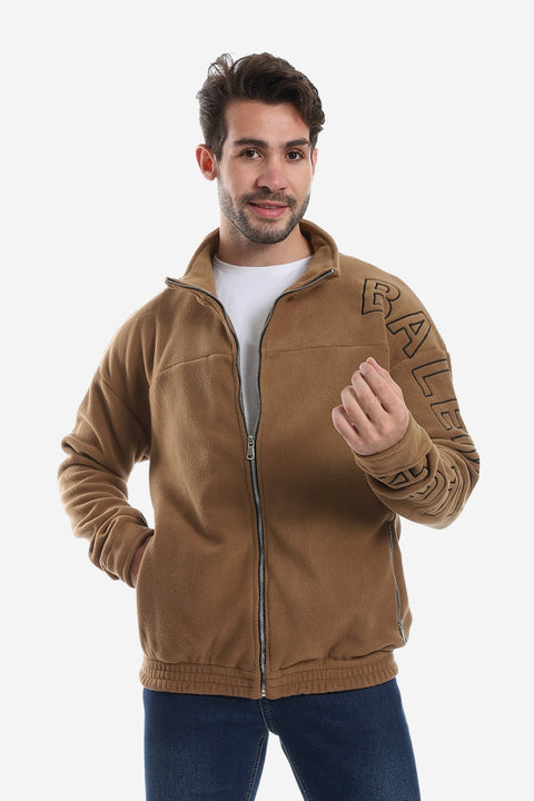 Ribbed  Hem Quilted Hooded  Jacket