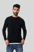 Knitted Acrylic Round Neck Pullover – Black