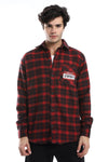 Black & Red Plaids Soft Button Down Shirt