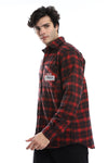 Black & Red Plaids Soft Button Down Shirt