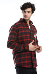 Black & Red Plaids Soft Button Down Shirt