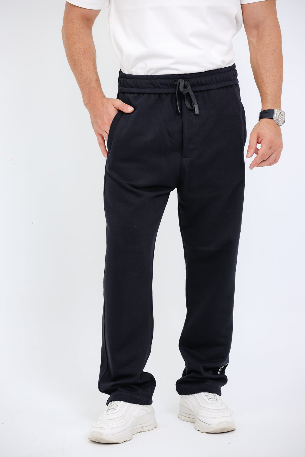 Cotton Elastic Waist Pants