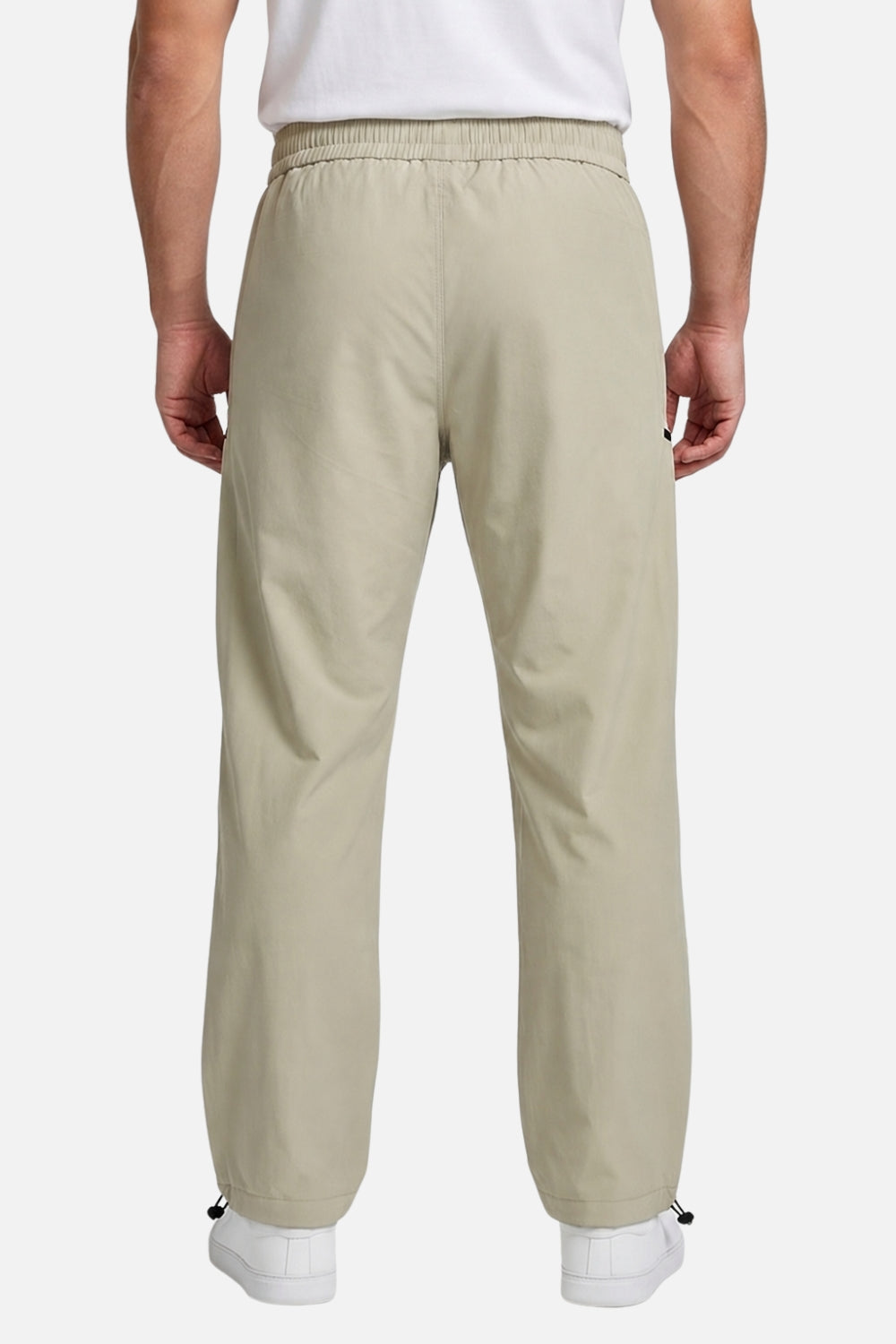 Men's Lightweight Beige Utility Jogger Pants
