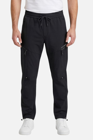 Men's Lightweight Black Utility Jogger Pants