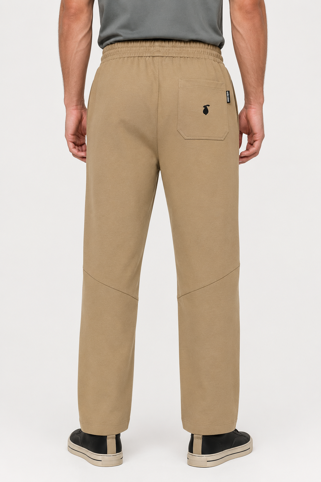 Men’s Casual Wide Leg Jogger Pants – Adjustable Drawstring -Caffe