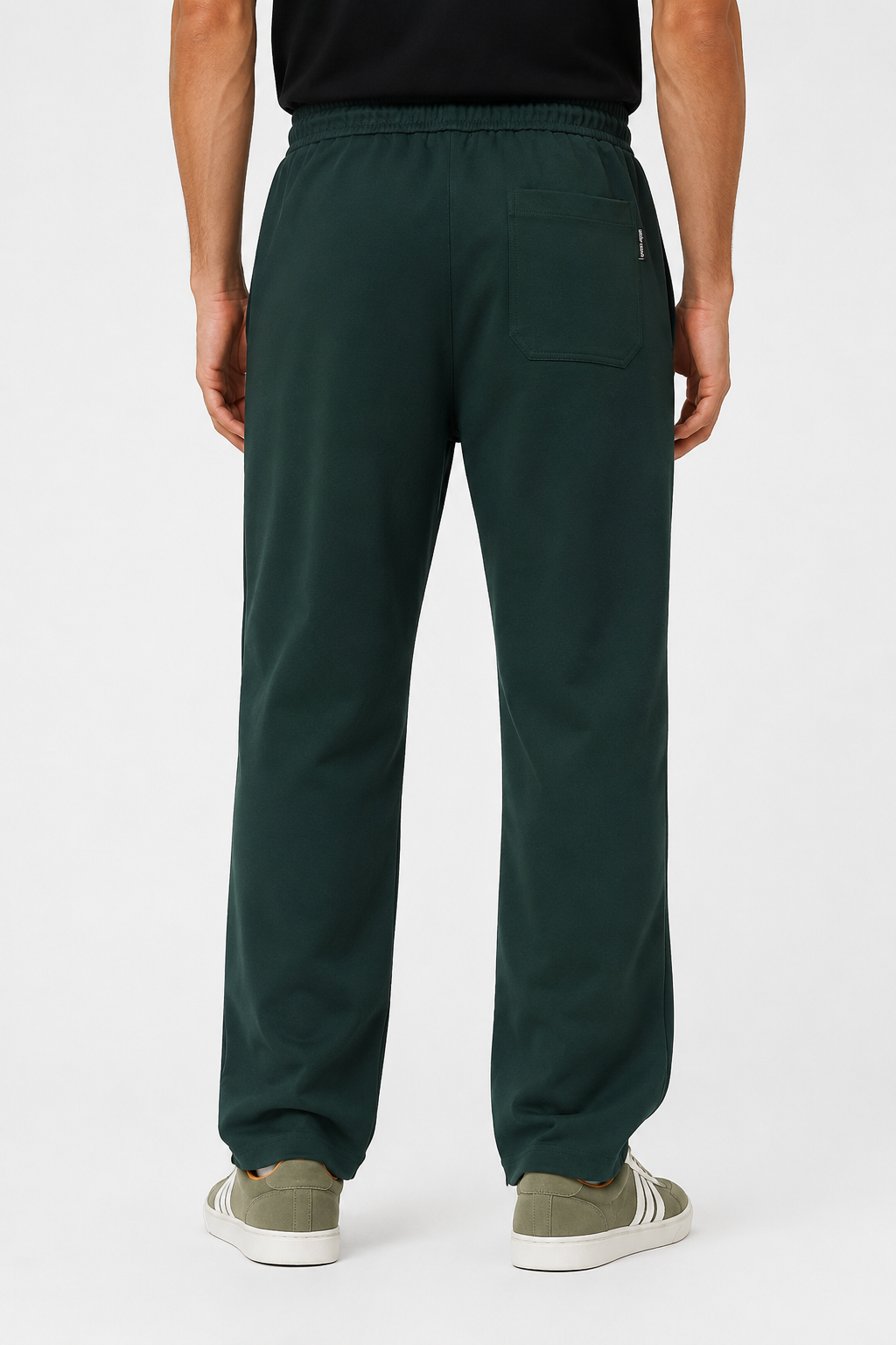 Men’s Casual Wide Leg Jogger Pants – Adjustable Drawstring -Petrol