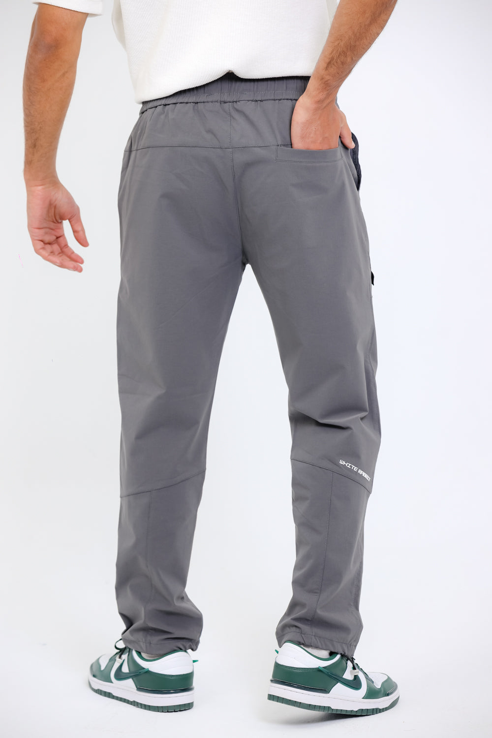 Slip On Plain Grey Practical Joggers