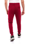 Zipped Pockets Slip On Sweatpants With Hem - Wine