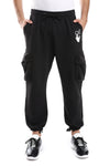 Elastic Waist With Drawstring With Sweatpants – Black