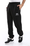 Elastic Waist With Drawstring With Sweatpants *- Black