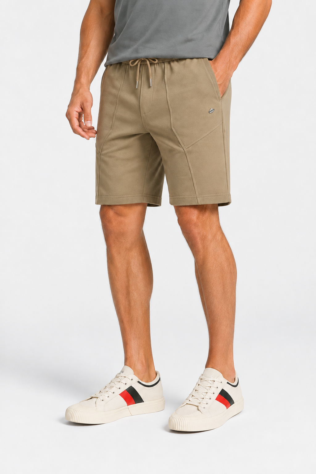 Side Pockets Summer Short With Drawstring