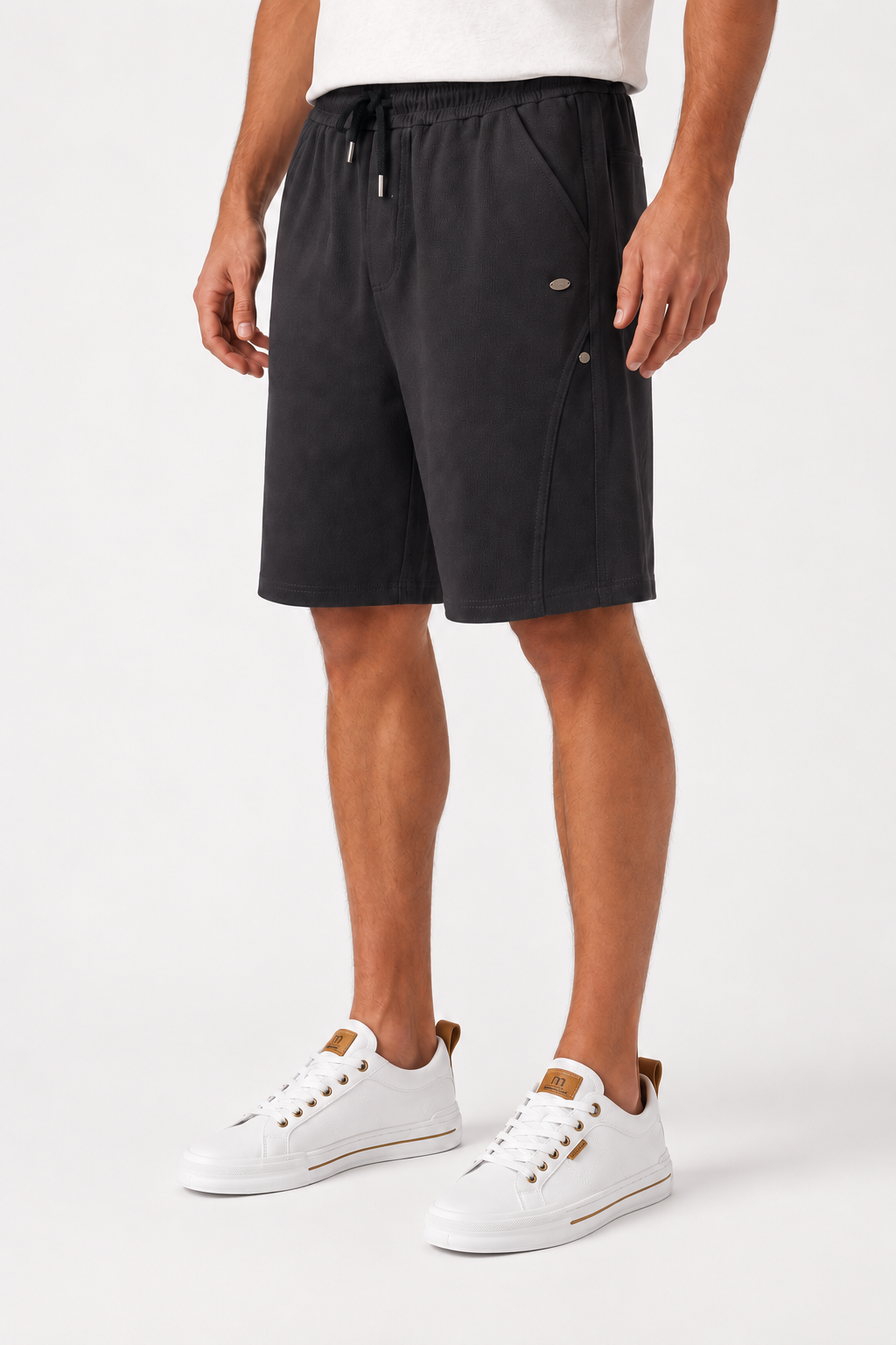 Side Pockets Summer Short With Drawstring