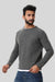 Knitted Acrylic Round Neck Pullover – grey