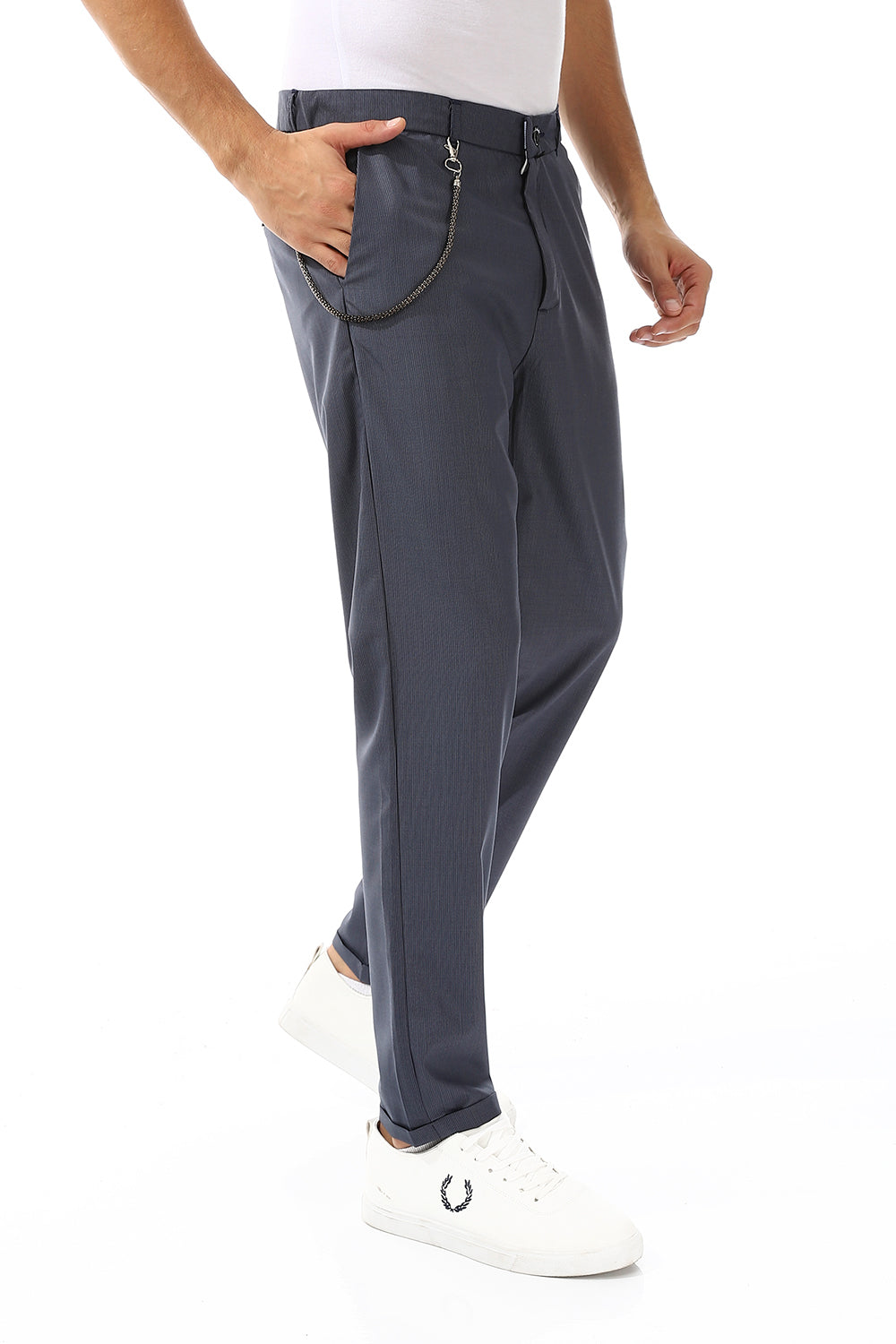 Slub Pattern Classic Chino Pants – Andigo