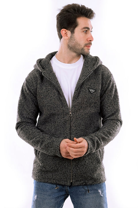 Ribbed Cuffs && Hem Quilted Hooded  Jacket