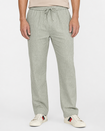 Men’s Linen Pants Designed with a relaxed fit – Mint Green