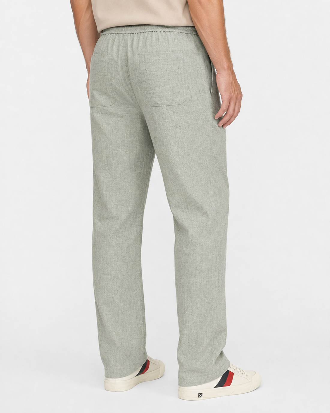 Men’s Linen Pants Designed with a relaxed fit – Mint Green