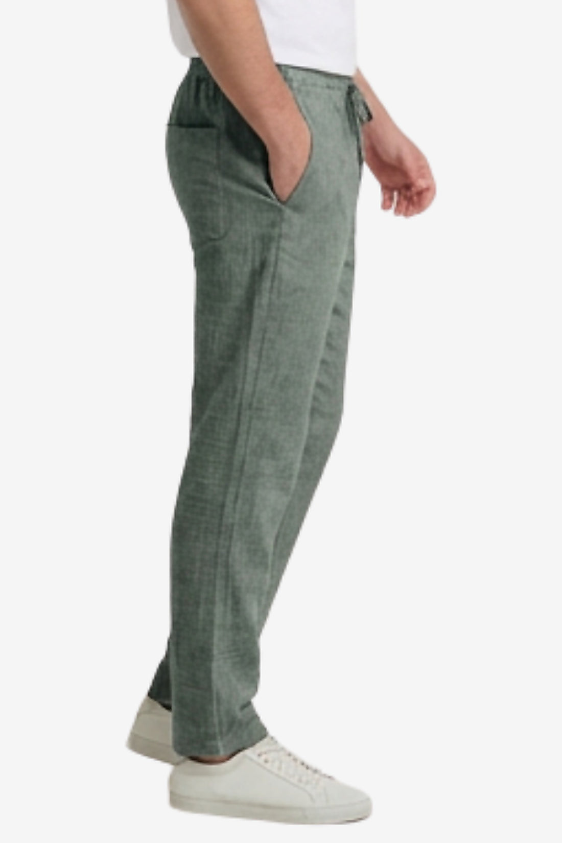 Men’s Linen Pants Designed with a relaxed fit – Grey