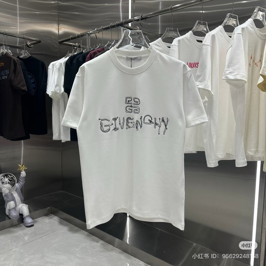 "GIVENCHY"Comfy Printed White T-Shirt