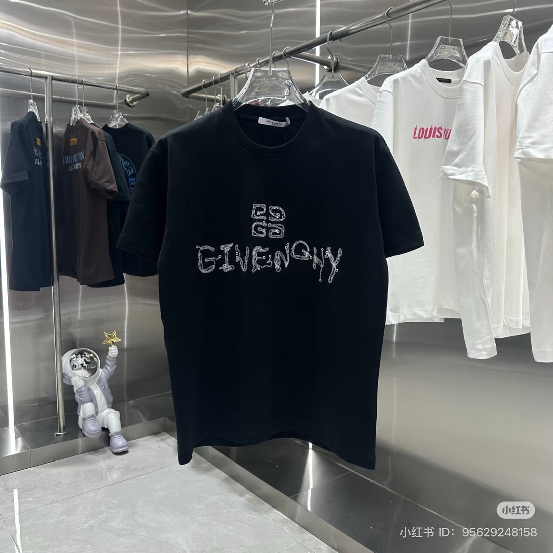 "GIVENCHY"Comfy Printed Black T-Shirt