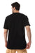 Plain Pattern Short Sleeves Slip On T-Shirt - Black