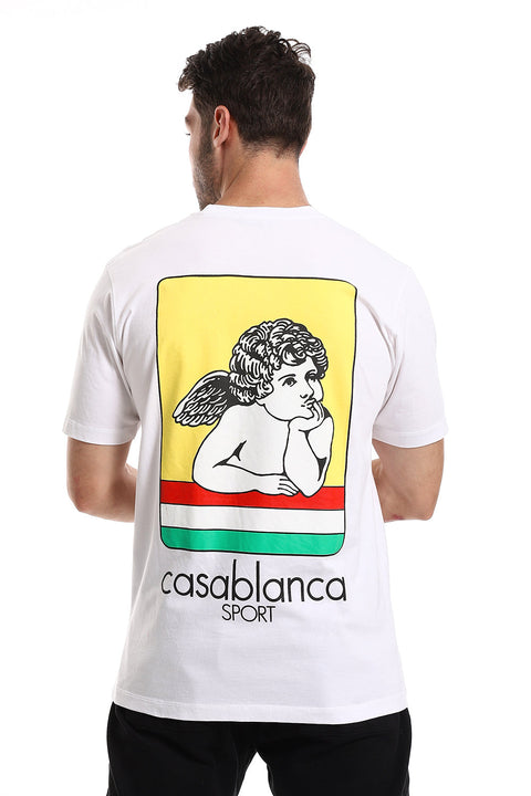 Matching Front & Back Baby Angel White Tee