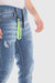 White Rabbit Ripped Belt Loops Slim Fit Jeans - Blue