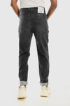 Front Wash With Splatter Colors Heather Black Jeans