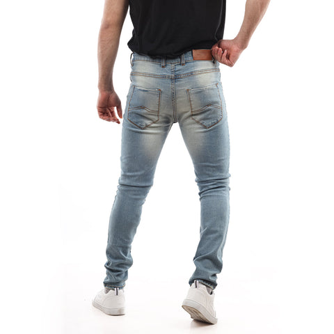 jeans -Casual Dirty Denim Jeans Pant Jeans ice blue
