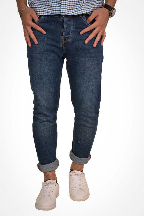 Casual Cutted Denim Jeans Pant Light Blue
