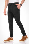 jebarden -Side Zipped Pockets Dark Pants