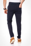 jebarden -Side Zipped Pockets Dark Pants