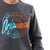 Front Printed & Stitched Long Sleeves Sweatshirt
