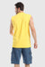 Plain Wide Round Neck Sleeveless T-shirt - Tiffany